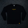 Poem Long-sleeve Black Tee - (Last One Size Small)
