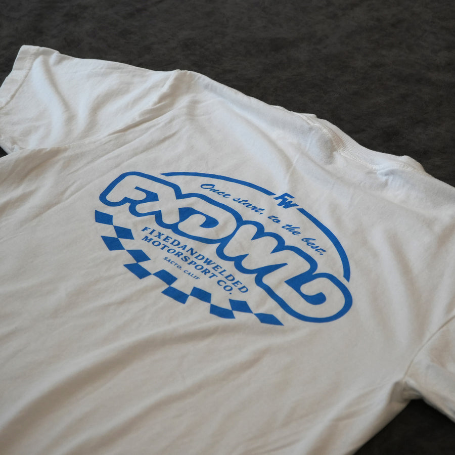 White Bubble Font Tee