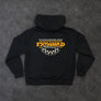 Black "Finish Line" Boxy Hoodie