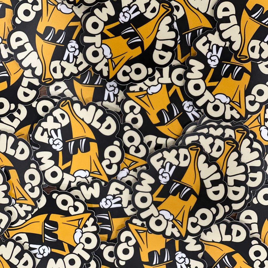 Banana Mascot Circle Sticker