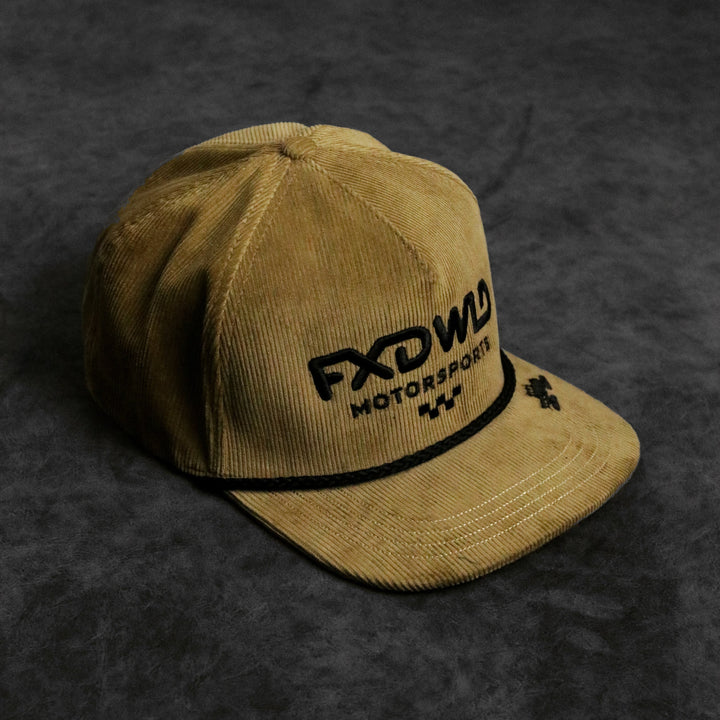 Brown Corduroy Flatbill Snapback