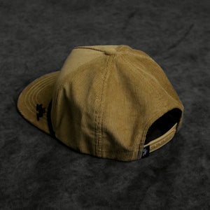 Brown Corduroy Flatbill Snapback