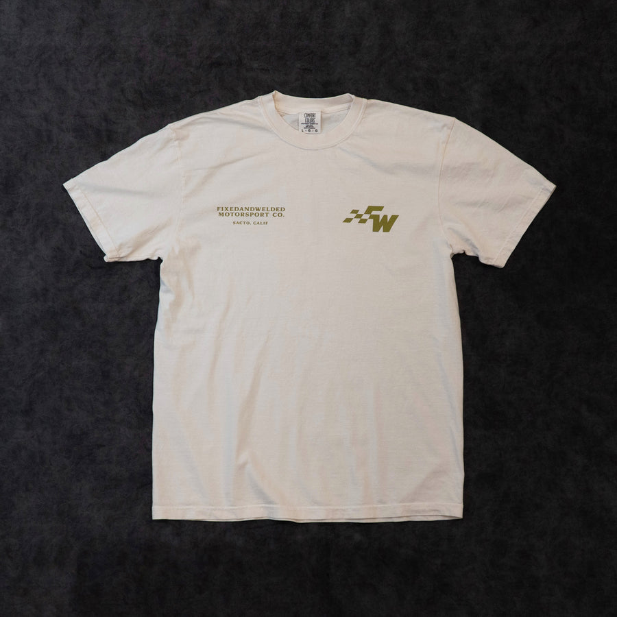 Cream Bubble Font Tee