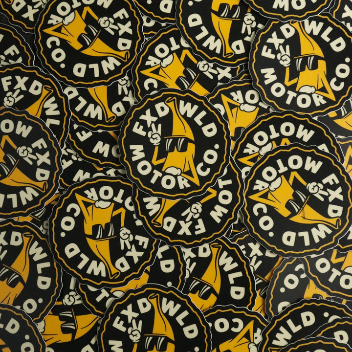 Banana Mascot Circle Sticker