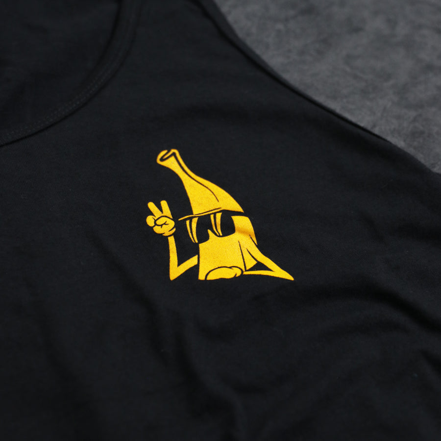 Banana Mascot Tank - black