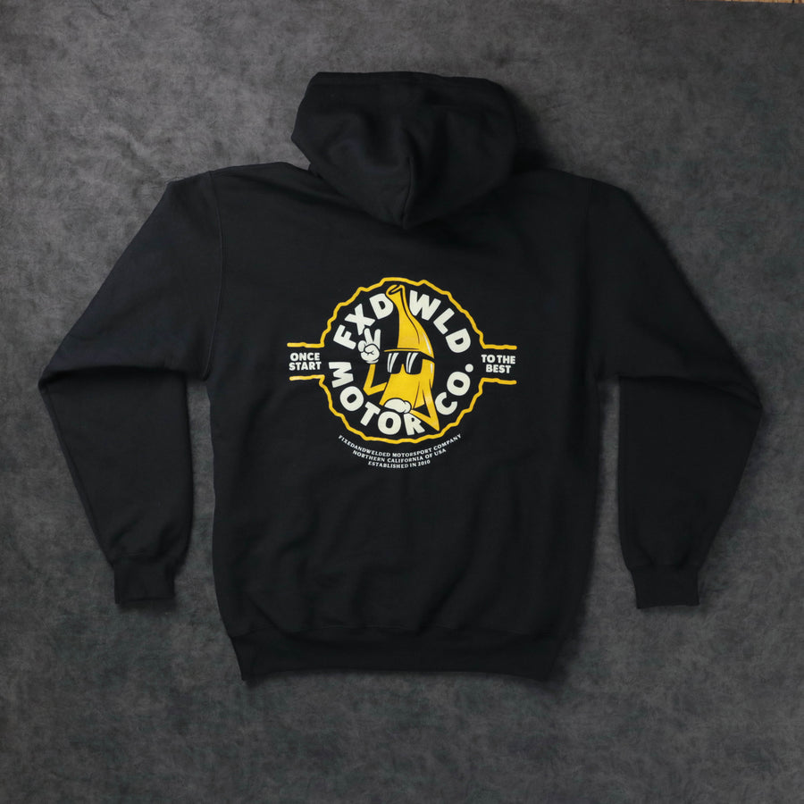 Banana Mascot Black Hoodie (V.2)