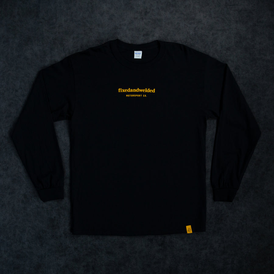 Poem Long-sleeve Black Tee - (Last One Size Small)